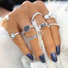 8PCS/LOT Brand New  Bohemian Midi Ring Set Vintage Steampunk Anillos Ring Charms Knuckle Rings for Women Anel