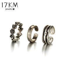 Infinity Peace Love Toe Ring Sets for Women Fashion Retro Hollow Adjustable Rings Anillos Beach Foot Jewelry