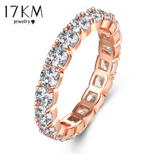 Fashion Cubic Zirconia Hollow Out Mid Rings For Women Ring Female Romantic Party Engagement
