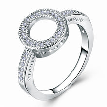 Fashion Female Round Finger Rings For Women Lover Wedding Jewelry Party Trendy Rose Gold Sliver Color Ring